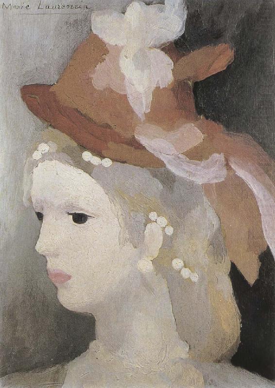 Woman wearing the pearl, Marie Laurencin